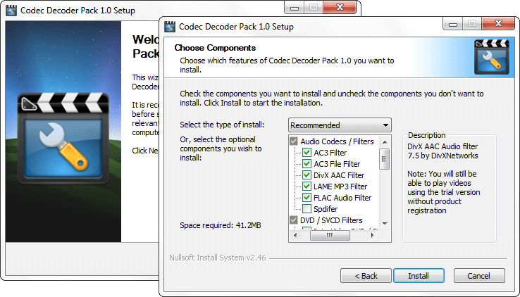 Codec Decoder Pack Screenshot