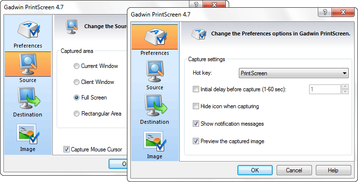 Gadwin PrintScreen Screenshot