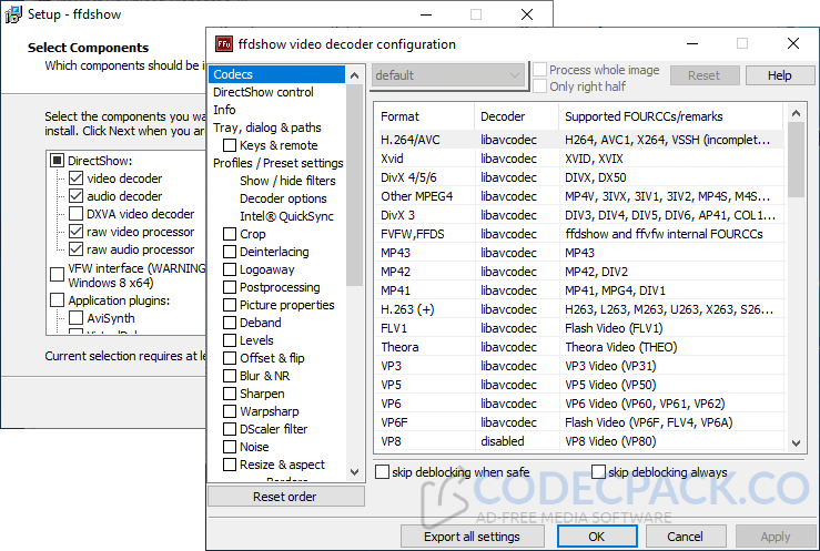 K-lite Codec Pack Mpeg-2 Decoder Windows