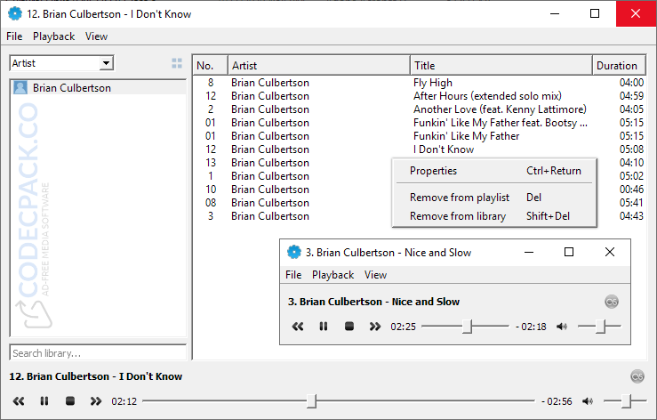 Saw Audio Player Screenshot