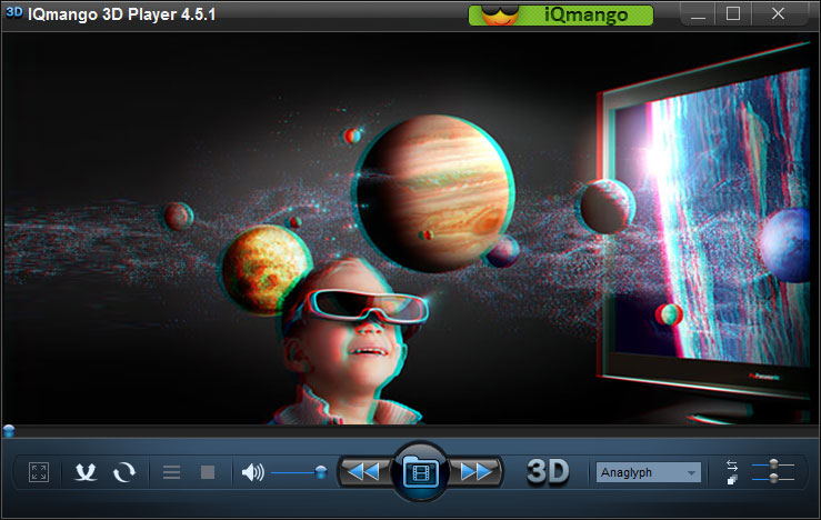 IQmango 3D Video Player Screenshot