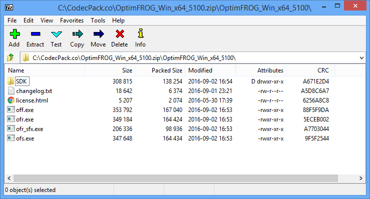 OptimFROG Screenshot