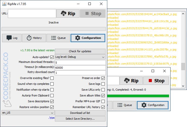 RipMe Screenshot